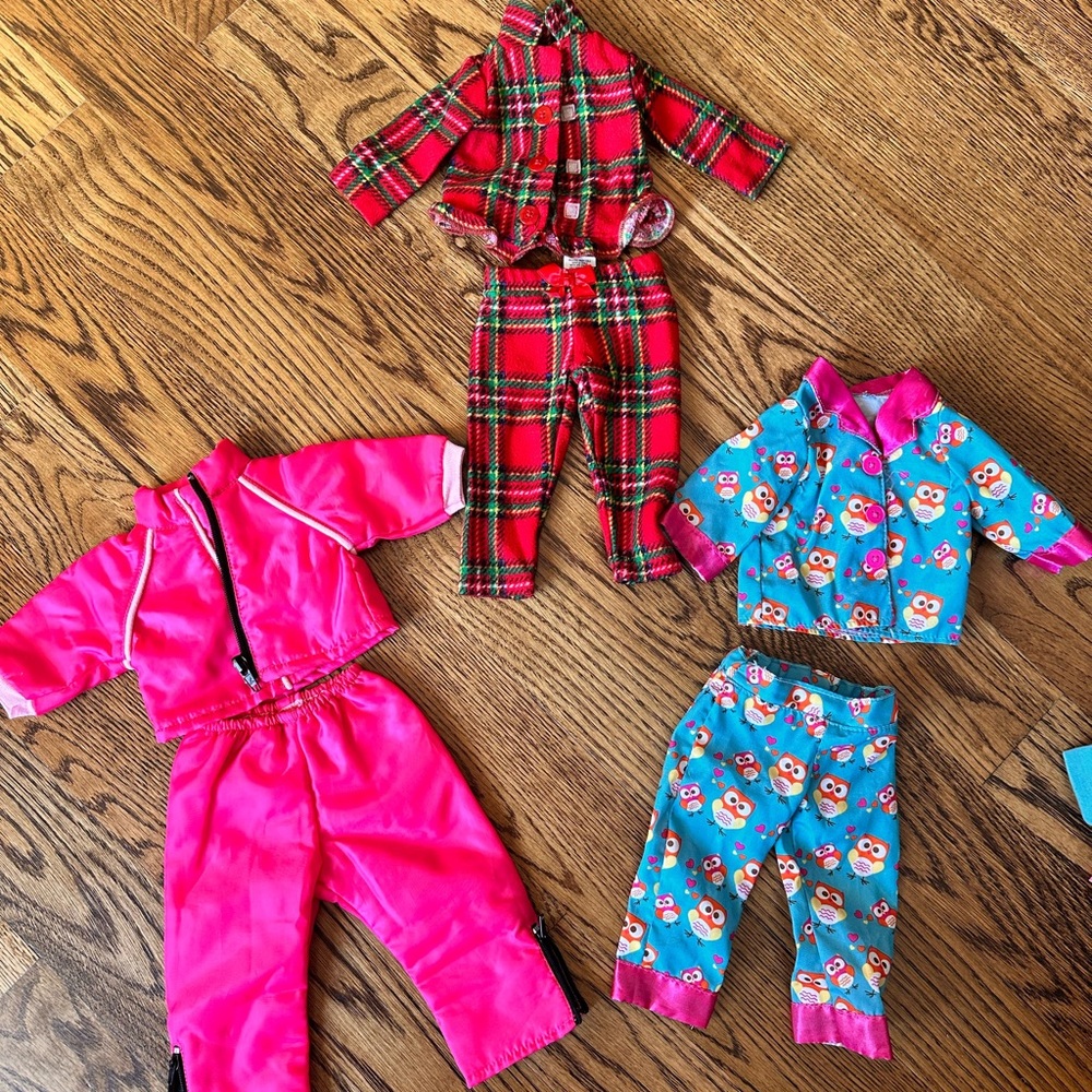 Colorful Doll clothing and accessories